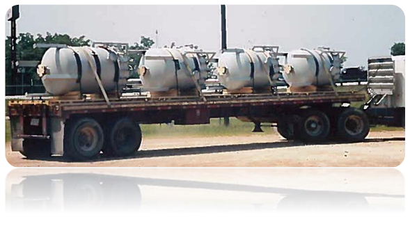 Filters machine with truck